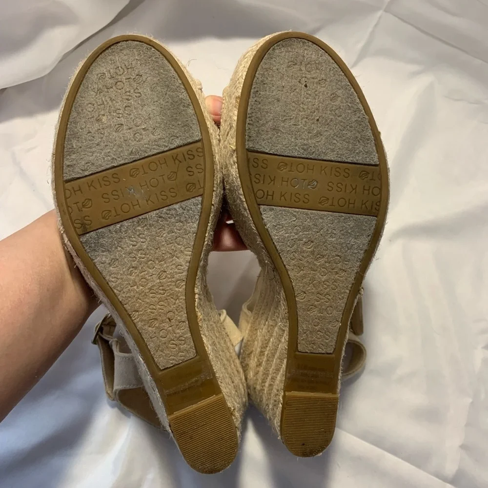 Hot Kiss Crochet Lace & Canvas Espadrilles
